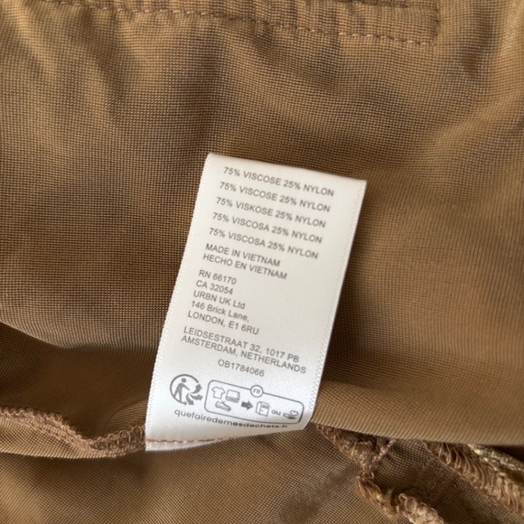 Gold Crushed Velvet Button Down - Picture 9 of 9